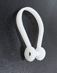 FAPBADRI Shower Curtain Rings - Button Type - 12 Pieces