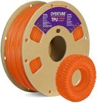 OVERTURE TPU Filament 1.75mm Flexible TPU Roll Soft 3D Printer Filament, 1kg Spool (2.2 lbs), Dimensional Accuracy +/- 0.03 mm, 1 Pack (Transparent)