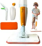 Quiggly Toy Spray Mop for Kids - Toddler Cleaning Set with Real Water Sprayer - Montessori Mini Mop & Sweeper - Kid Mop - Just Squeeze & Spray