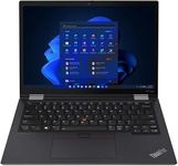 Lenovo ThinkPad X13 Yoga Gen 3 13.3" FHD+ 2-in-1 Touchscreen, Intel Core i5-1235U, 16GB DDR5, 256GB NVMe SSD, Intel Iris Xe, WiFi 6E, Thunderbolt 4, Windows 11 Pro, UK Keyboard, Black (Renewed)