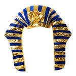 Gold and Blue Egyptian Pharaoh Hat