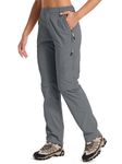 Women's Hiking Pants Convertible Quick Dry Stretch Lightweight Zip-Off Outdoor Fishing Travel Safari Pants