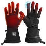 Heated Glove Liners Mens Women- Rechargeable Battery Ski Motorcycle Hand Warmer Winter Sports Snow Cycling Hunting Mitten Gloves