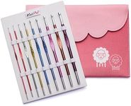 KnitPro Crochet Hook Set, Zing Aluminium Single-Ended, 2.00-6.00mm