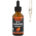 FLAVOR FUSION Organic Caramel Extract | Sweet & Velvety Flavor | 2 Oz Glass Bottle | Pure, Natural, Non-GMO | Perfect for Baking, Desserts, Beverages, Coffee