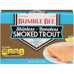 Bumble Bee Skinless and Boneless Smoked Trout Fillets In Canola Oil, 3.8 Ounce Can