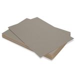 WOPPLXY A4 Greyboard 100 Sheets - 1500 Micron Grey Board A4 Mount Backing Board - 1.5mm Double-Side Thick Cardboards Mount Card for Craft, Model Making