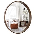 WallBeyond Round Mirror with Wood F