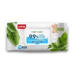 LuvLap Plant Based 99% Pure Water Extra Thick Baby Wipes, 72s, with Aloe Vera, Calendula Oil & Vitamin E, pH Balanced, Paraben Free, Dermatologically Tested, better moisturization