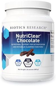 Biotics Research NutriClear Chocolate –Chocolate Powder. Nutritional Support for Detoxification and Metabolic Clearing, Healthy Body Composition, 17 g Organic Pea Protein Per Serving 24 Oz