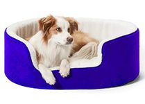 Petslover Warm Fleece Winter Beds Round Shape Reversible Ultra Soft Ethnic Designer (Export Quality) Bed with Cushion Pillow for Dog/Cat (Royal Blue, Large)