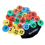 Eco Walker 4inch Mini Floor Spot Markers for Classroom Preschool and Kindergarten (number1-30)
