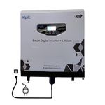 Galaxy 1100 VA Wall Mounted Digital Smart Inverter with Inbuilt Lithium Battery with Backup time of 3Hrs on 430 W with Solar Suitable for Home|Offices|Shops