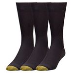 Gold Toe Men's Metropolitan Socks, 3-pairs dress socks, Black, L UK