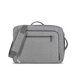 Solo New York Pro Aegis 15.6" Laptop Briefcase with RFID Pocket, Grey, One Size, Duane Hybrid Convertible Laptop Briefcase