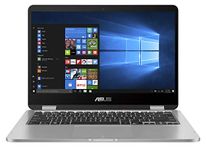 ASUS VivoBook Flip 14 Thin and Light 2-in-1 Laptop, 14” HD Touchscreen, Intel Celeron N4020 Processor, 4GB RAM, 128GB EMMC, Windows 10 Home in S mode, Fingerprint, J401MA-AB01-CA