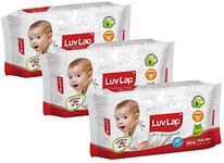 LuvLap Baby wipes 72+8 pack of 3