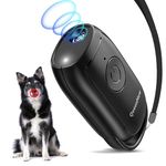 QueenMew Anti Barking Device for Dogs, Pocket-Sized Handheld Dog Barking Deterrent Devices, Waterproof Stop Barking Dog Device with Strobe LED, Training Tools Safe for Dogs, Indoor & Outdoor Use