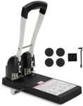 Heavy Duty 2-Hole Puncher, Punches up to 150 Sheets of Paper for Schools, Print Stores and Corporations,for Binder with Ergonomic, Labor-Saving Handle
