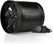 AC Infinity RAXIAL S8, Inline Booster Duct Fan 8” with Speed Controller - Low Noise Inline HVAC Blower Can Fan for Basements, Bathrooms, Kitchens, Workshops