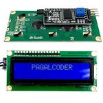 PAGALCODER | 16x2 LCD Display with I2C Module | Compatatable with Arduno UNO, MEGA, Nanao/Raspbery Pii | With 4 Connecting Jumper Wires & Digital User Guide For Begineers