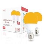 Hoogalite 7W LED Amber Blue-Blocking Light Bulb. 45W Incandescent Equivalency. 25,000+ Hour Lifespan. 1600K Color Temperature That Emits 0.06% Bluelight Spectrum. Perfect Nursery Light.