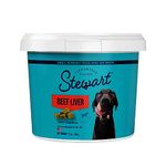 Stewart Freeze Dried Beef Liver Dog Treats, Grain Free, All Natural, Made in USA by Pro-Treat, 21 oz, Resealable Tub