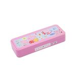 SKi Homeware Plastic Puzzle Pencil Box With Number Lock And Game, Perfect For School Children, An Ideal Gift For Kids - Peppa Pig - Multicolor