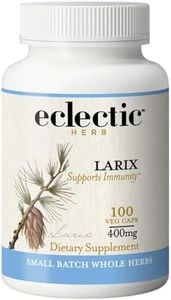 Eclectic Institute Raw Freeze-Dried Non-GMO Larix Capsules | Immune, Respiratory, and Ear Support | 100 CT (400 mg)