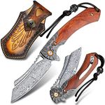 Minowe men's pocket knife Damascus 