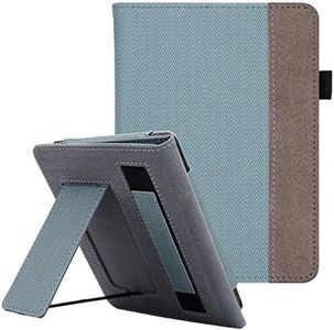 WALNEW Stand Case Fits Kindle Paperwhite 10th Generation 2018 (Model No.PQ94WIF) PU Leather Case Smart Protective Cover with Hand Strap, Blue