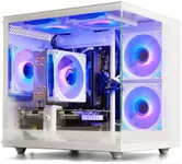 WIWB Gaming PC Desktop, Ryzen 7 8700F, GeForce RTX 5060(8G), 32GB DDR5 RAM, 1TB NVMe SSD, 650W PSU Tower Computer (White)