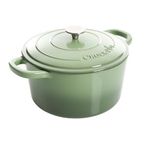 Crock-Pot Artisan Round Enameled Cast Iron Dutch Oven, 7-Quart, Pistachio Green