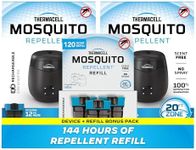 Thermacell E55 E-Series Rechargeable Mosquito Repeller 2-Pack + 120-Hr Refill Bundle, 20' Mosquito Protection Zone; Graphite; 144 Hours of Protection; Bug Spray Alternative; Scent Free; No Flame