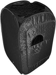 Sauna à Vapeur et Cabine 2L 1000W Tente de Sauna Portable Pliable Isolante à Quatre Couches et Générateur de Vapeur de Sauna pour Bain de Sauna, Détoxification, Thérapie Corporelle(noir)