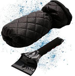 Lyvanas rascador Hielo Coche con Guante - Monstruo del Hielo Raspador Hielo Coche Profesional se Encuentra con el Mejor Guante rascador de Hielo Coche - Eficacia combinada con un 100% de Confort.