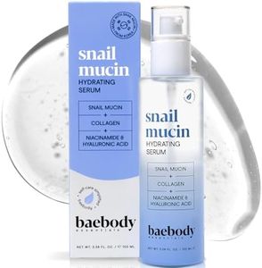 Baebody Snail Mucin Serum Moisturizer - Hydrating Serum for Face with Collagen - Snail Mucin Moisturizer For Youthful, Smooth Skin (3.38 fl oz/100 ml)