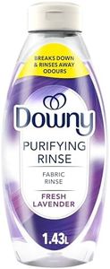 Downy RINSE & REFRESH Laundry Odor Remover and Fabric Softener, Fresh Lavender, Safe on ALL Fabrics, Gentle on Skin, HE Compatible, 1.43L