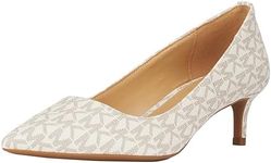 Michael Kors Women's Alina Flex Kitten Pump Heeled Shoe, Vanilla, 7 UK, Vanilla, 7 UK