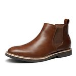 Bruno Marc Men's Chelsea Boots Ankle Boots Formal Boots for Men,SBBO2218M-E,BROWN,9 UK/44 (EUR)