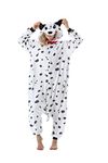 ULEEMARK Dalmatians dog Animal Costumes Onesie Gift for Birthday Halloween Xmas Christmas Party M(156-167CM)