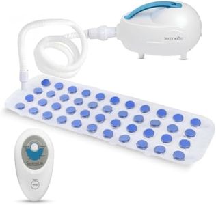SereneLife Spa Bath Mat Full Body Massager - Portable Hot Tub Mat with Warm Air Jets, Remote Control, Non-Slip Adjustable Bubble Bath Massager, Aroma Clip for Essential Oils, Built-in Heater