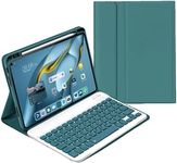 Keyboard Case for iPad 9th/8th/7th Generation/Pro10.5/Air 3rd Gen, Candy Slim Magnetic Detachable Keyboard Tablet Cover with Pencil Holder for iPad9/iPad8/iPad7/Air3/pro10.5 (iPad9/iPad8/iPad7/Air3/Pro10.5, Teal)