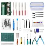 Sovol 3D Printer Tools Kit, 78 PCS 3D Printer Accessories with Nozzle Cleaning Kit, Removable Multi-Function Screwdriver Kit, Deburring, Removal Tools, Cutters, Hobby Knife Set, Wrench Set (78 PCS)