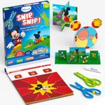 Skillmatics Scissor Skills Activity Book - Snip Snip Mickey Mouse Clubhouse, 25 Fun Cutting & Creative Activities, 2 Child-Safe Scissors, Fine Motor Skills Craft Kit, Gifts for Kids Ages 3, 4, 5, 6, 7
