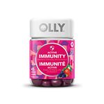 OLLY Active Immunity + Elderberry Gummy Supplement with Echinacea, Zinc & Vitamin C Berry Brave to boost immunity 15 day supply 45 gummies