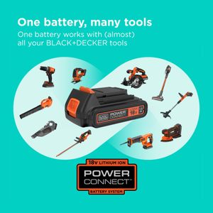 BLACK+DECKER Cordless Grass Trimmer 28cm – POWERCONNECT Strimmer