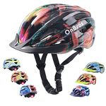 Kids Bike Helmets, OnBros Kids Helmet, Girls Bike Helmet with Adjustable Sun Visor and LED Tail Light Boys Bike Helmet for 50-57cm