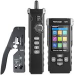 NOYAFA NF-8506 Network Cable Tester with RJ45 Crimp Tool, IP Scan Ping Test | CAT5 CAT6 Network Tester,Poe Network Rate Test, Port Flashing, RJ45 RJ11 Ethernet Cable Tester with Crimper Stripper