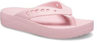 Crocs Women's Baya Platform Flip Sandal, Petal Pink, 6 UK